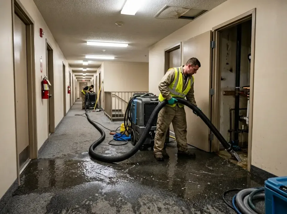 multi-unit-apartment-hallway-f-005 — frequently asked questions, Emergency Burst Pipe Water Extraction & Removal in Maggie V…
